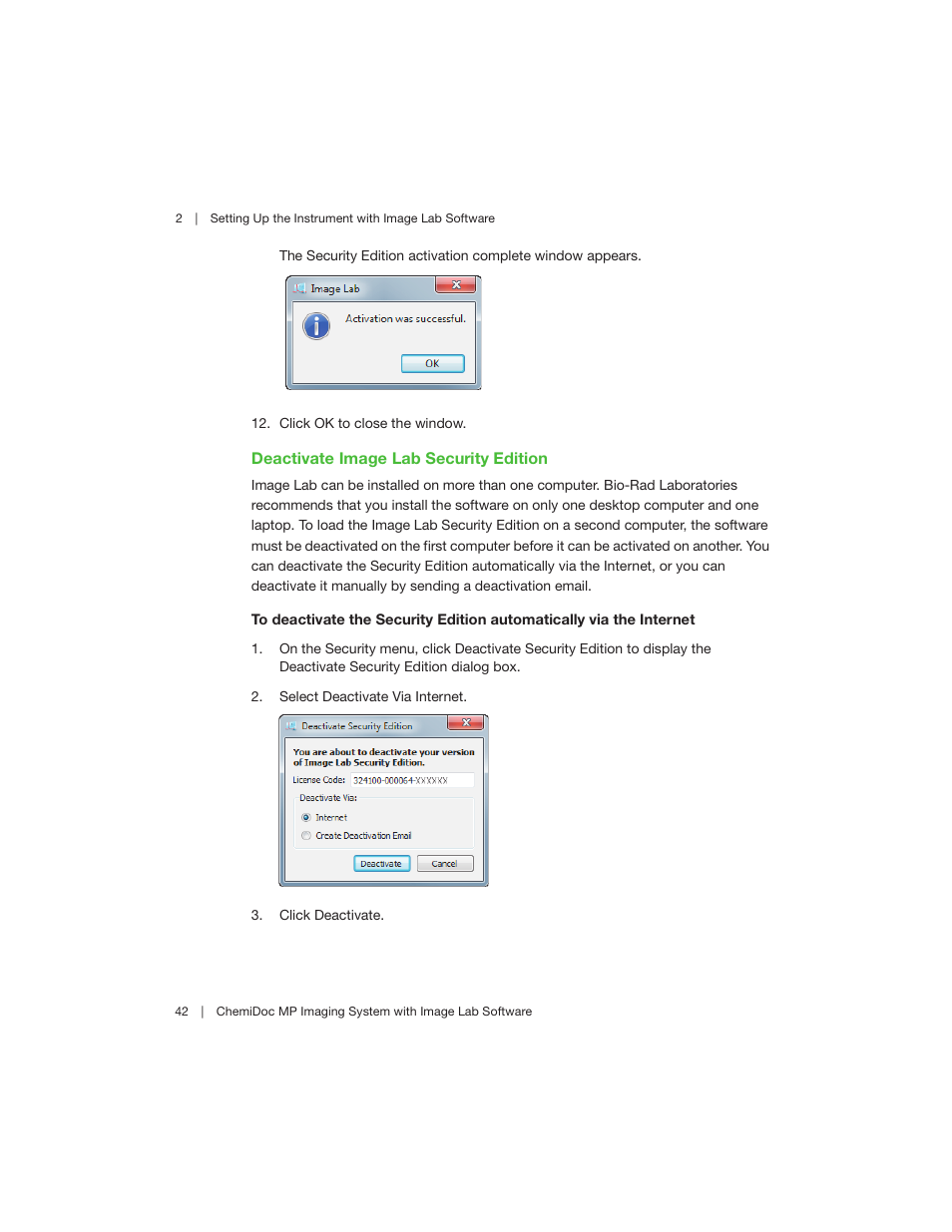 Bio-Rad Image Lab™ Software User Manual | Page 42 / 260