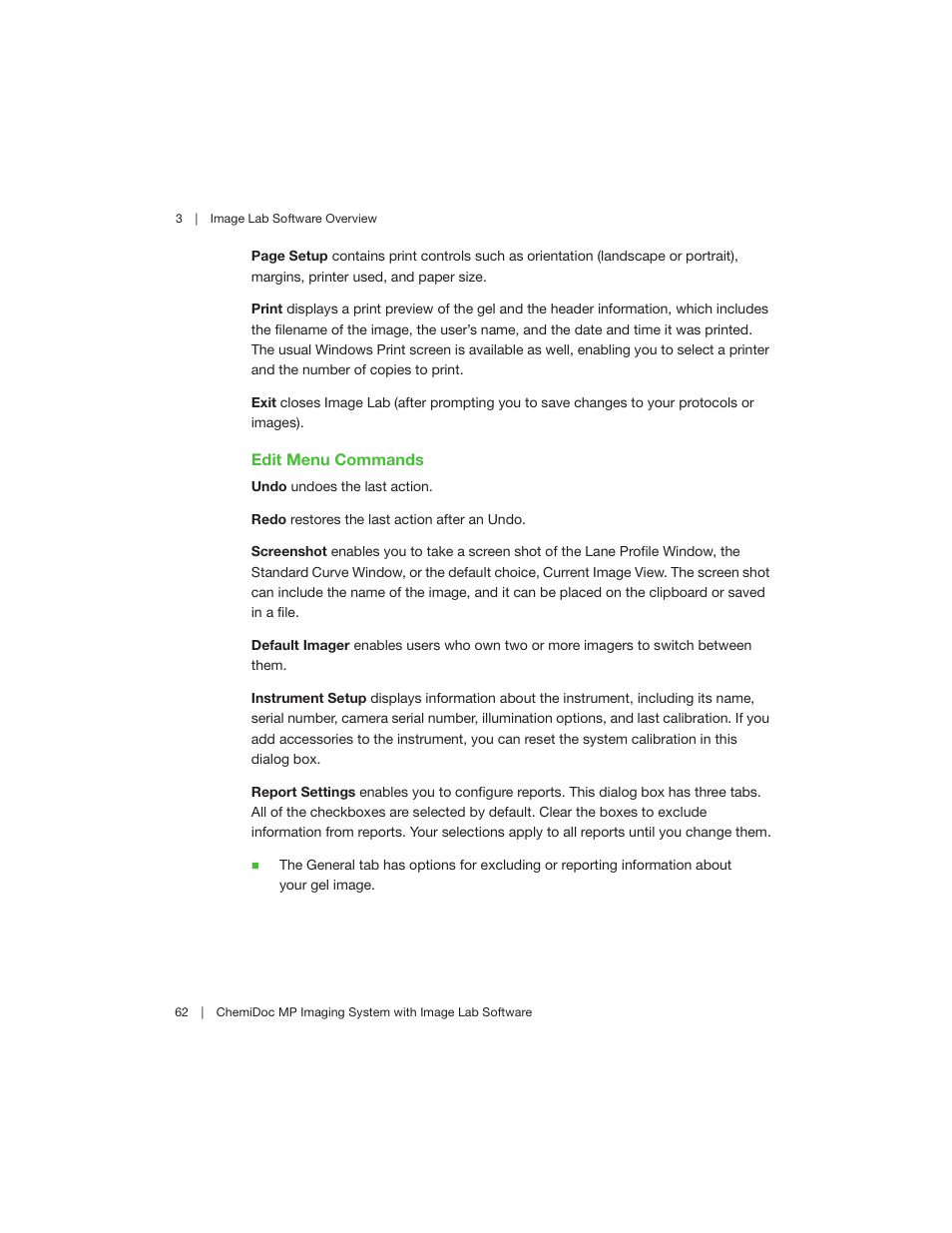 Bio-Rad Image Lab™ Software User Manual | Page 62 / 260