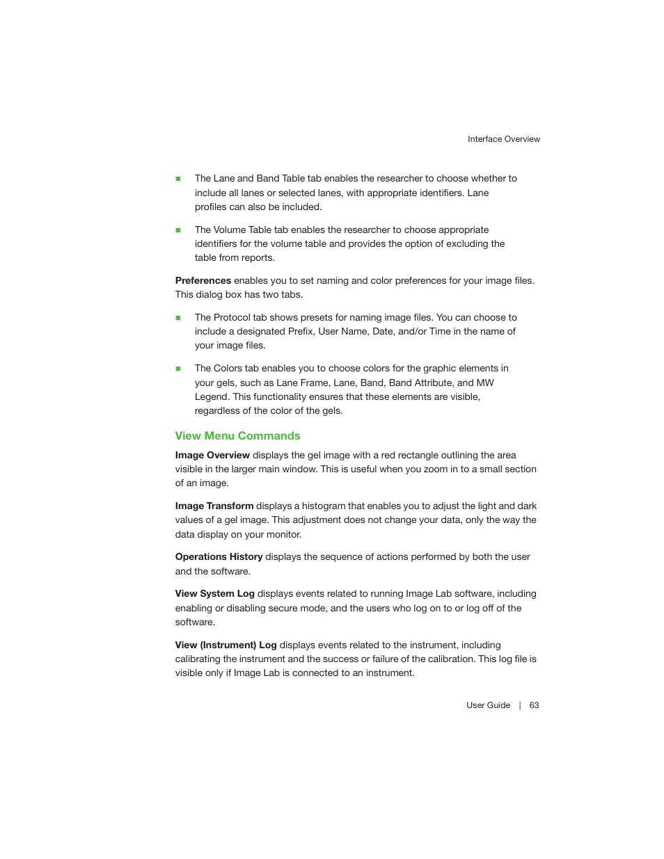 Bio-Rad Image Lab™ Software User Manual | Page 63 / 260