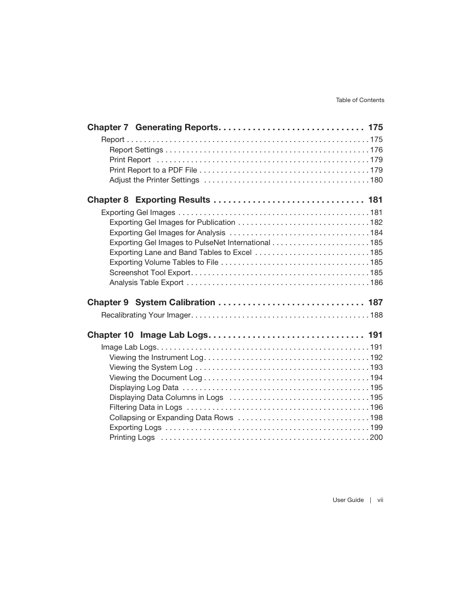 Bio-Rad Image Lab™ Software User Manual | Page 7 / 260