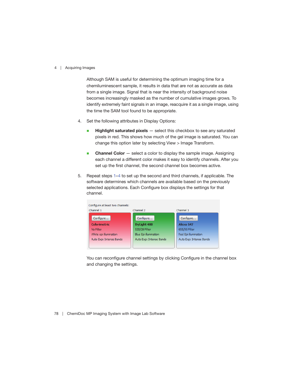 Bio-Rad Image Lab™ Software User Manual | Page 78 / 260