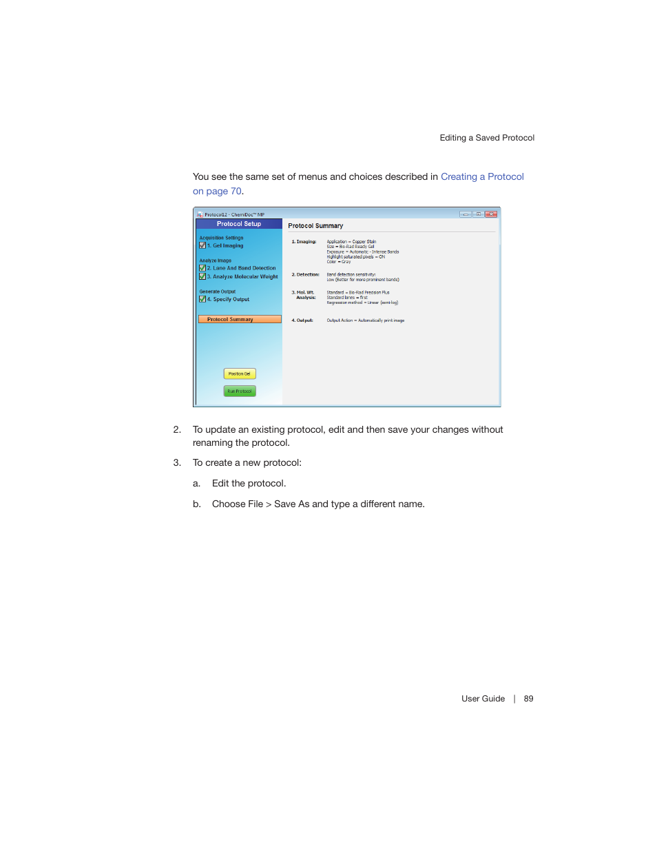 Bio-Rad Image Lab™ Software User Manual | Page 89 / 260