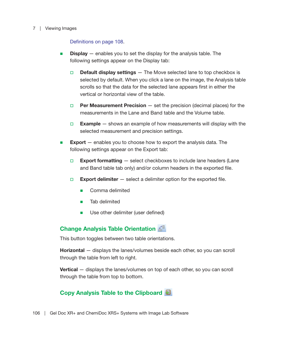 Bio-Rad Image Lab™ Software User Manual | Page 106 / 236