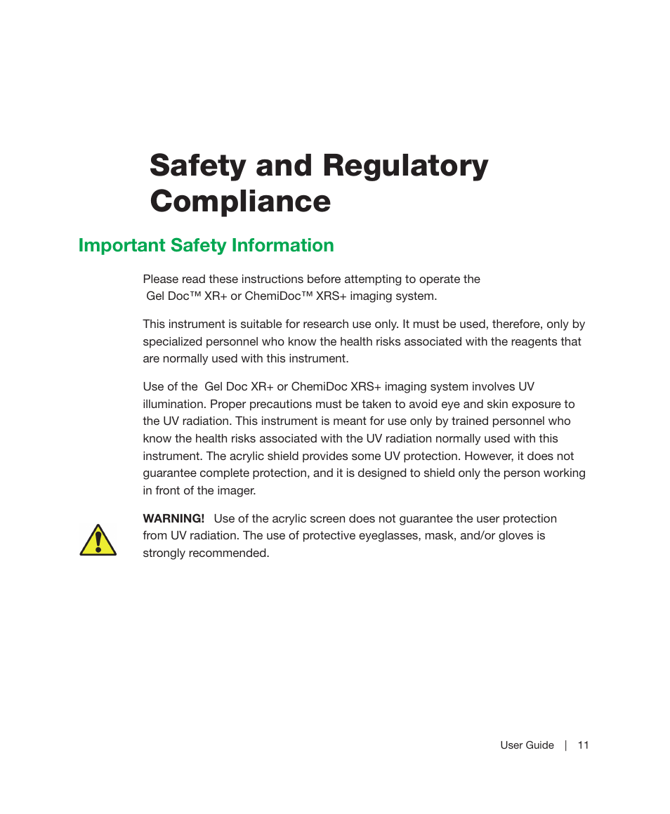 Bio-Rad Image Lab™ Software User Manual | Page 11 / 236