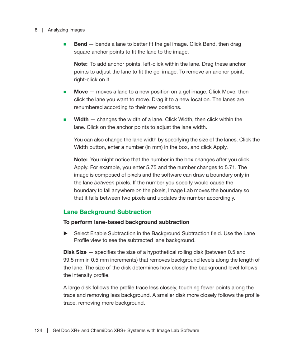 Bio-Rad Image Lab™ Software User Manual | Page 124 / 236