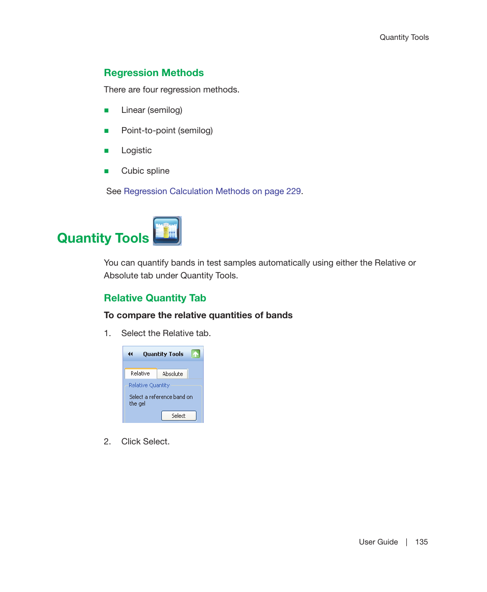 Quantity tools | Bio-Rad Image Lab™ Software User Manual | Page 135 / 236