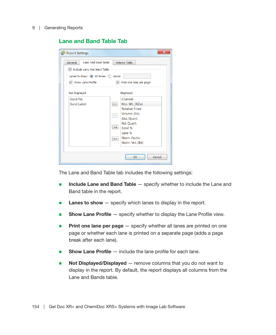 Bio-Rad Image Lab™ Software User Manual | Page 154 / 236