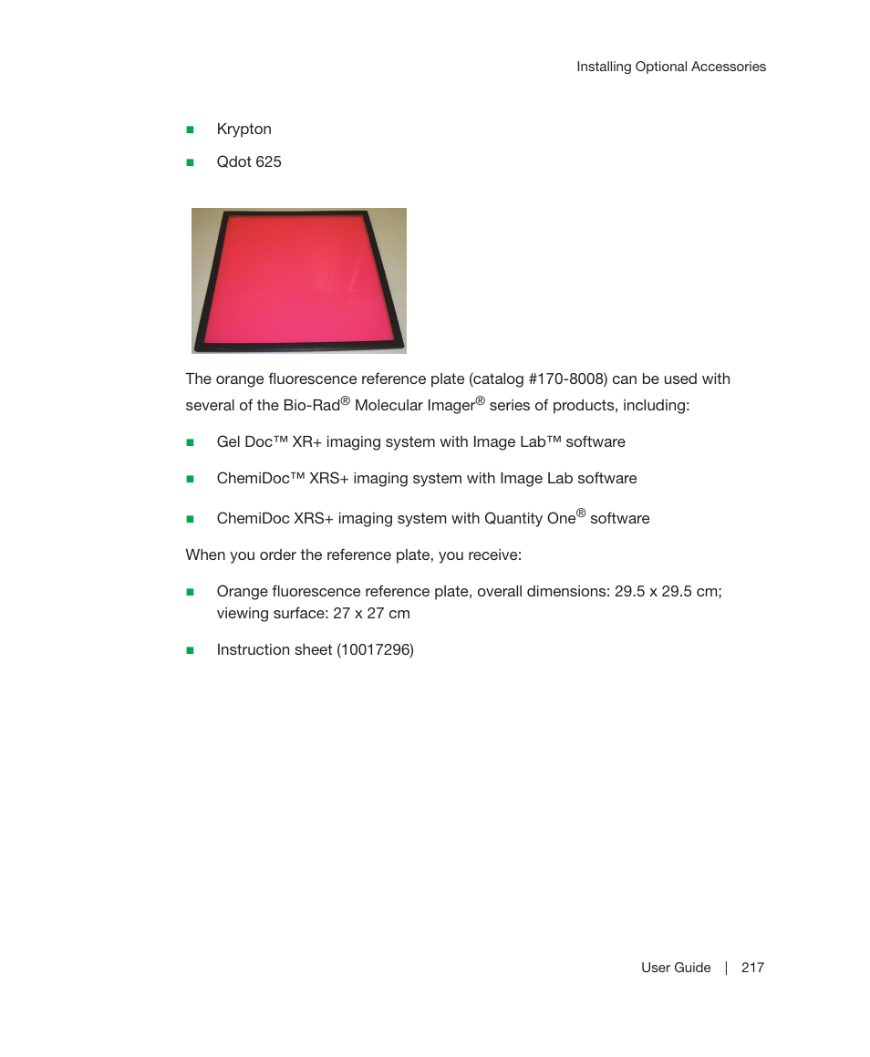 Bio-Rad Image Lab™ Software User Manual | Page 217 / 236
