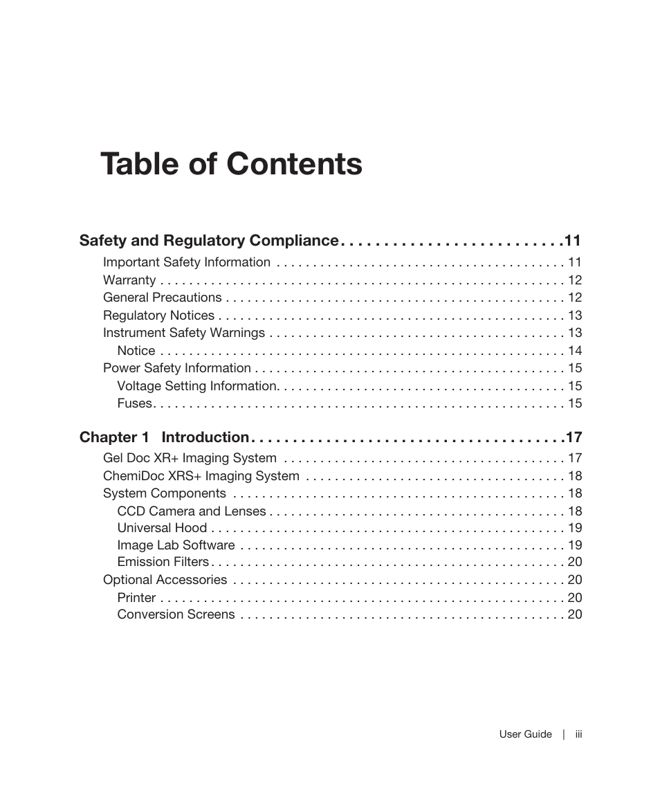 Bio-Rad Image Lab™ Software User Manual | Page 3 / 236