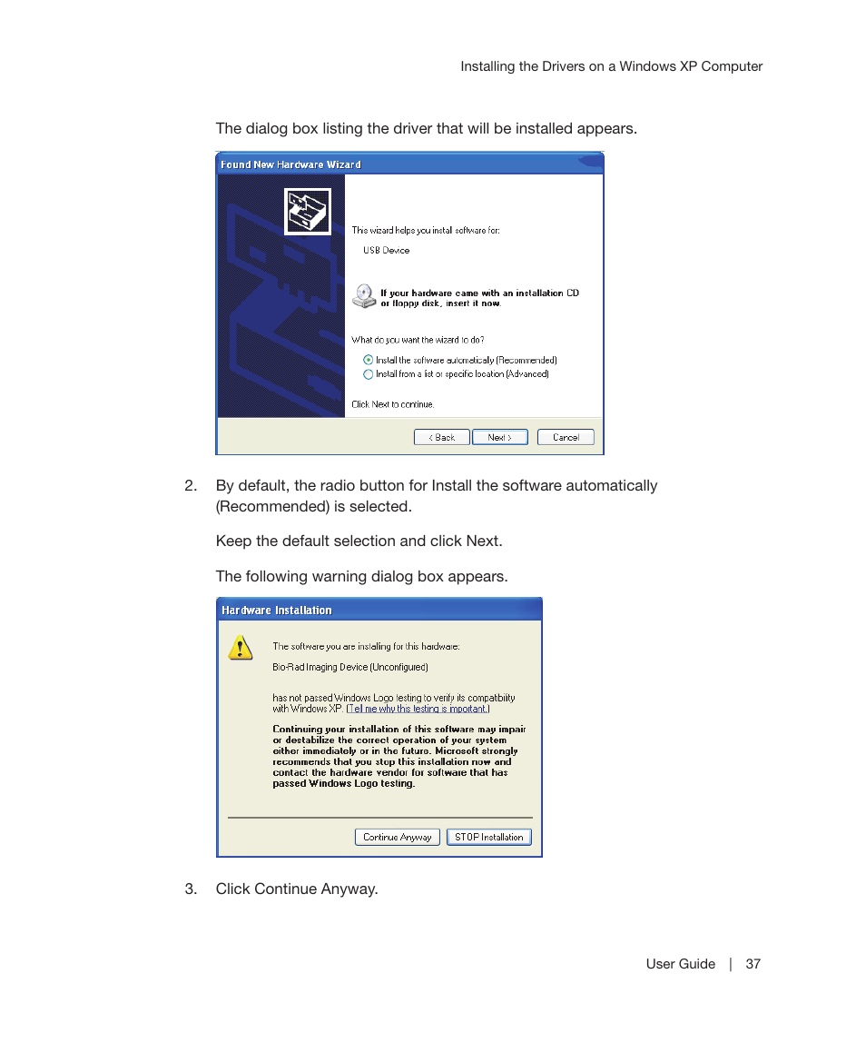 Bio-Rad Image Lab™ Software User Manual | Page 37 / 236