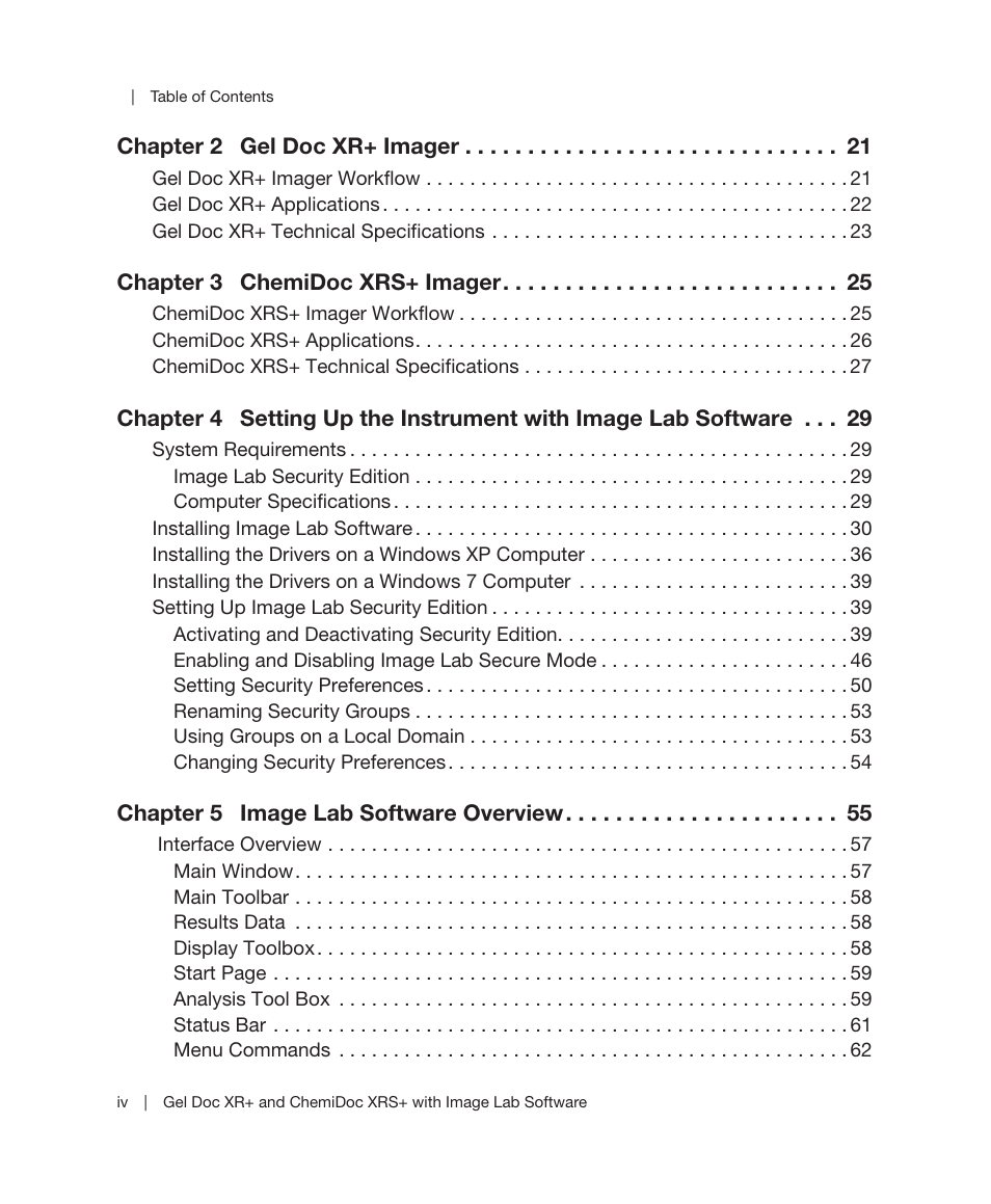 Bio-Rad Image Lab™ Software User Manual | Page 4 / 236