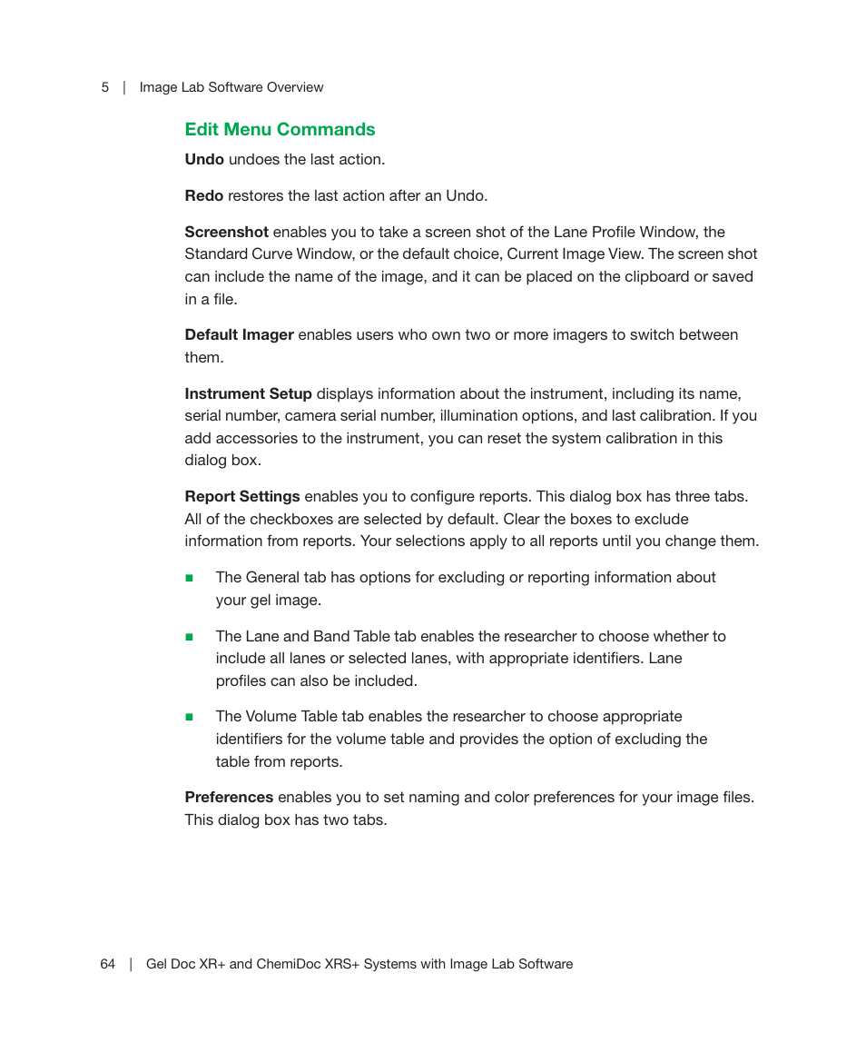 Bio-Rad Image Lab™ Software User Manual | Page 64 / 236