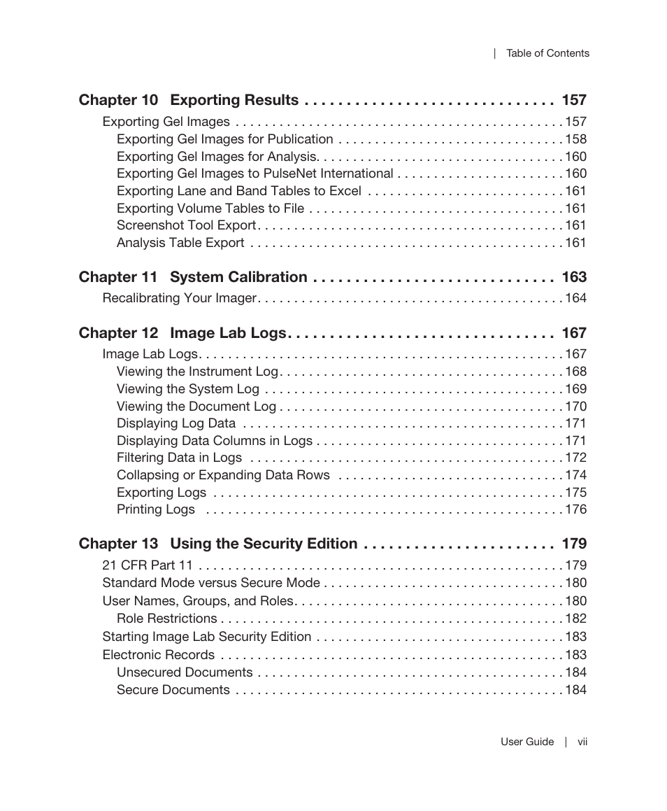 Bio-Rad Image Lab™ Software User Manual | Page 7 / 236