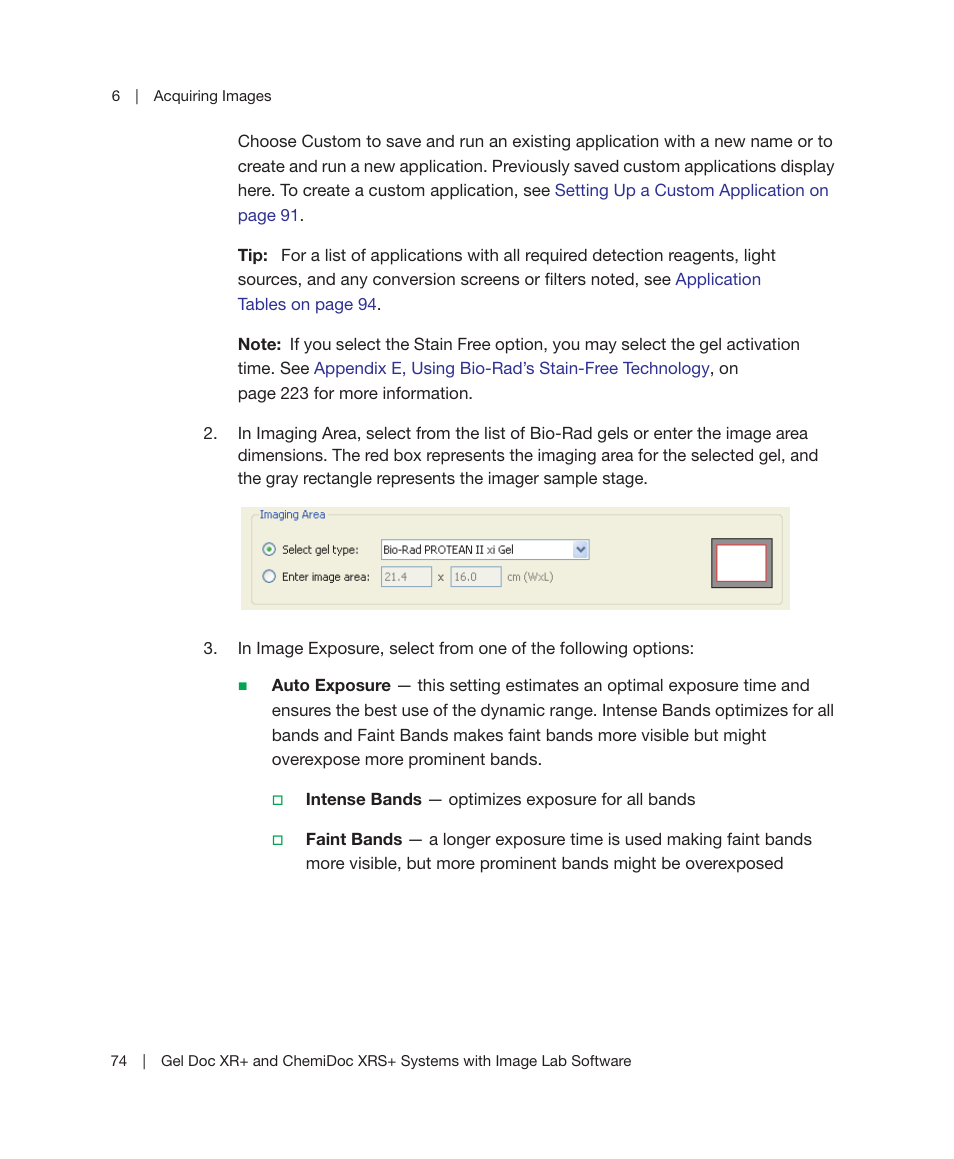 Bio-Rad Image Lab™ Software User Manual | Page 74 / 236