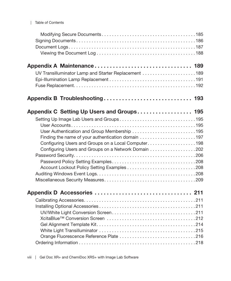 Bio-Rad Image Lab™ Software User Manual | Page 8 / 236