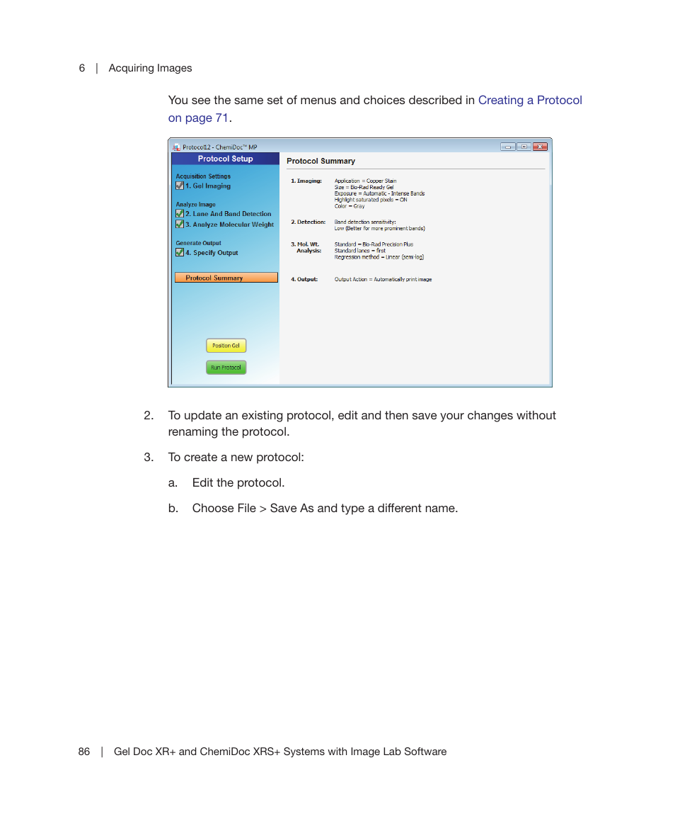 Bio-Rad Image Lab™ Software User Manual | Page 86 / 236