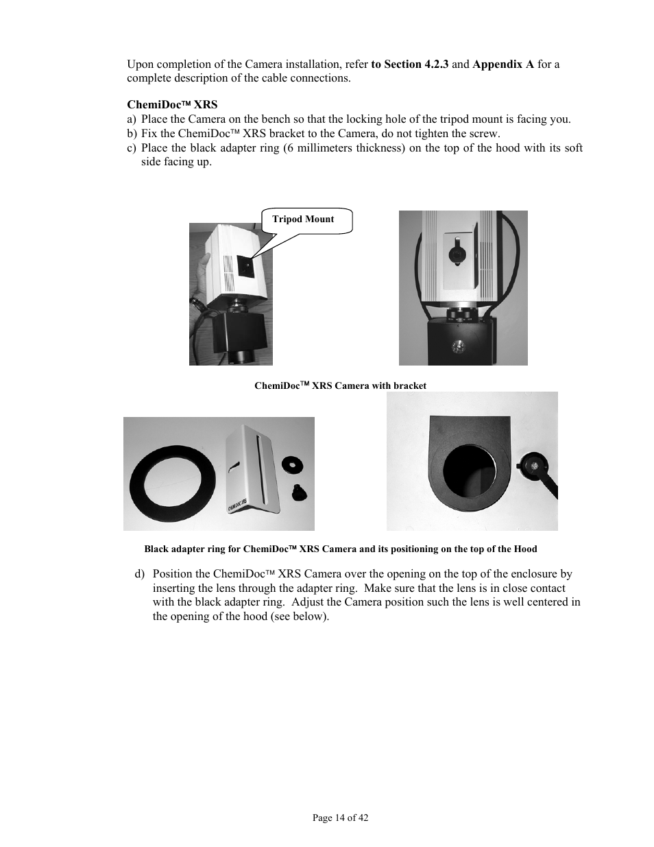 Bio-Rad Gel Doc™ XR+ System User Manual | Page 14 / 42