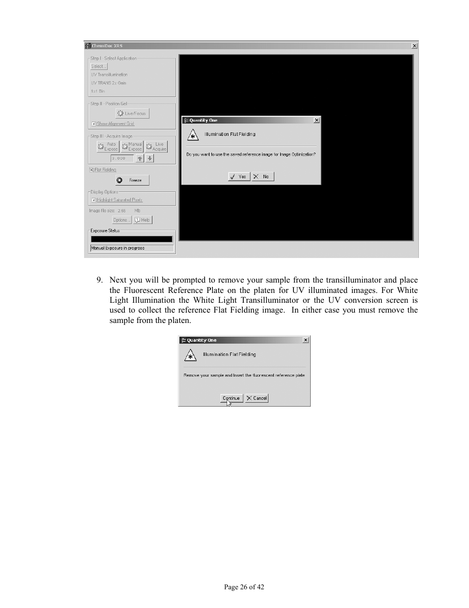 Bio-Rad Gel Doc™ XR+ System User Manual | Page 26 / 42