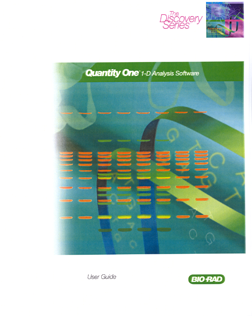 Bio-Rad Quantity One 1-D Analysis Software User Manual | 444 pages