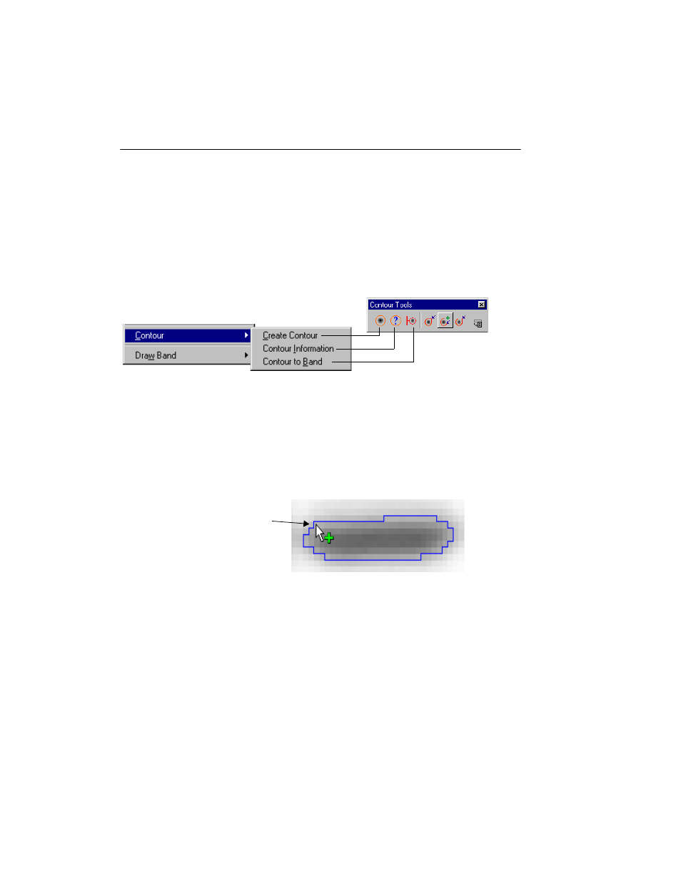 A contouring bands | Bio-Rad Quantity One 1-D Analysis Software User Manual | Page 139 / 444