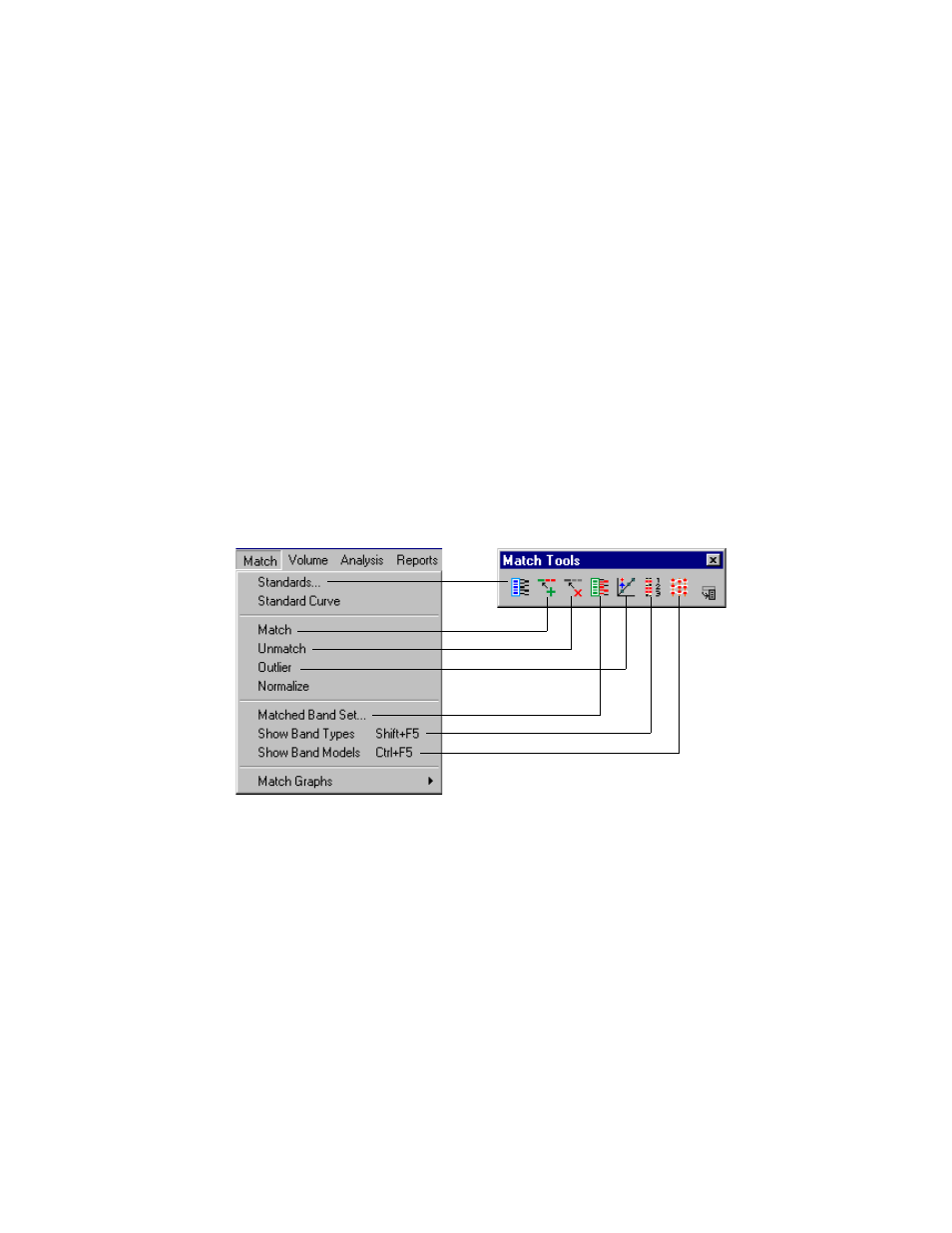 6 . standards and band matching, 1 standards, Standards and band matching -1 | Standards -1, Standards and band matching | Bio-Rad Quantity One 1-D Analysis Software User Manual | Page 144 / 444