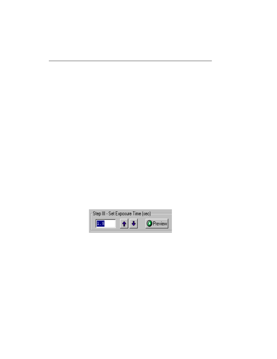 H.4 step iii. set exposure time | Bio-Rad Quantity One 1-D Analysis Software User Manual | Page 363 / 444