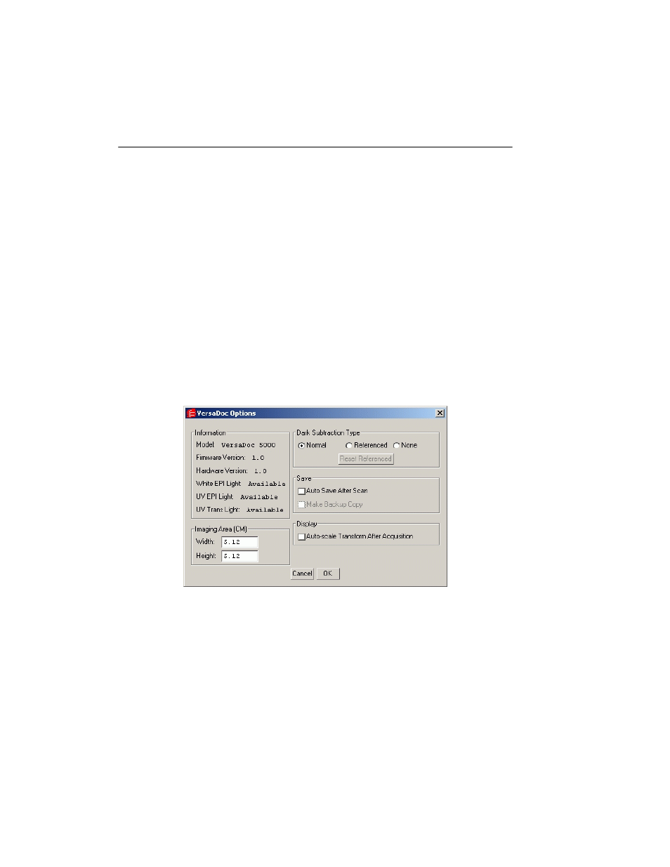 K.6 options, K.6.a. dark subtraction type | Bio-Rad Quantity One 1-D Analysis Software User Manual | Page 411 / 444