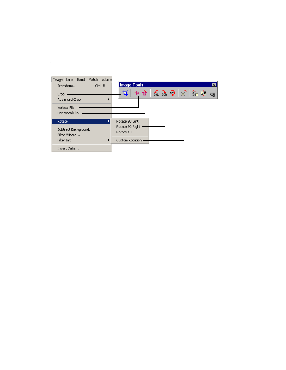 A cropping images | Bio-Rad Quantity One 1-D Analysis Software User Manual | Page 75 / 444