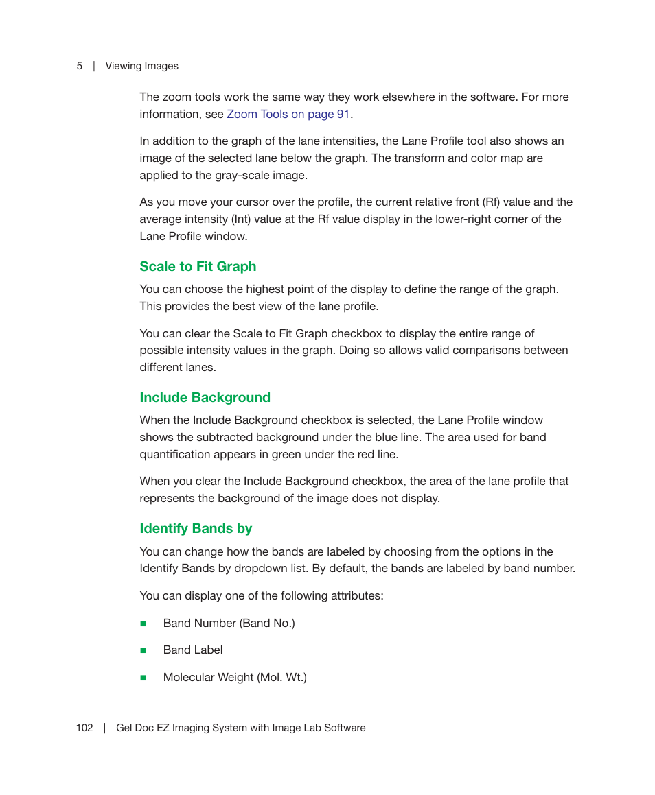 Bio-Rad Image Lab™ Software User Manual | Page 102 / 212