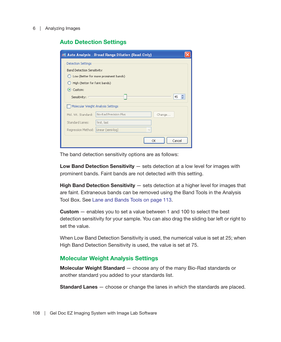 Bio-Rad Image Lab™ Software User Manual | Page 108 / 212