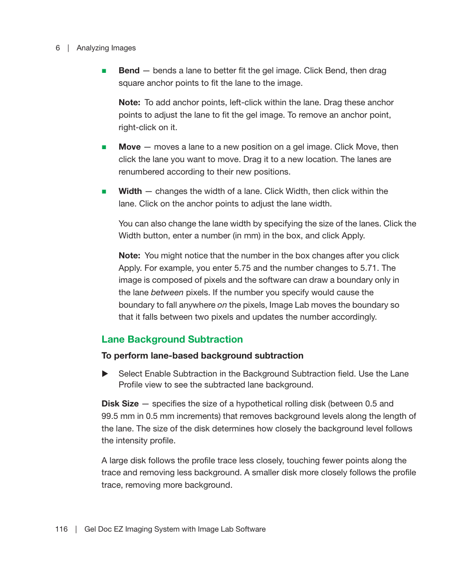 Bio-Rad Image Lab™ Software User Manual | Page 116 / 212