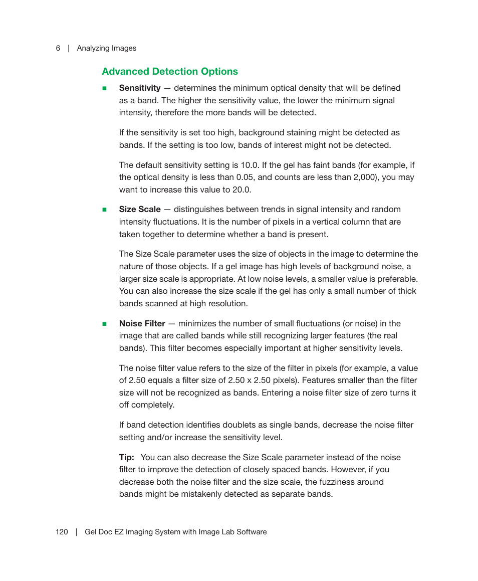 Bio-Rad Image Lab™ Software User Manual | Page 120 / 212
