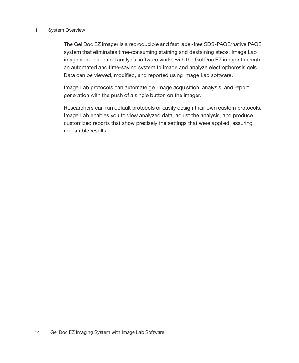Bio-Rad Image Lab™ Software User Manual | Page 14 / 212