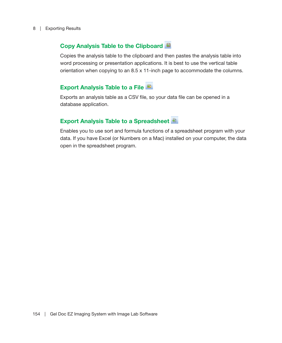 Bio-Rad Image Lab™ Software User Manual | Page 154 / 212