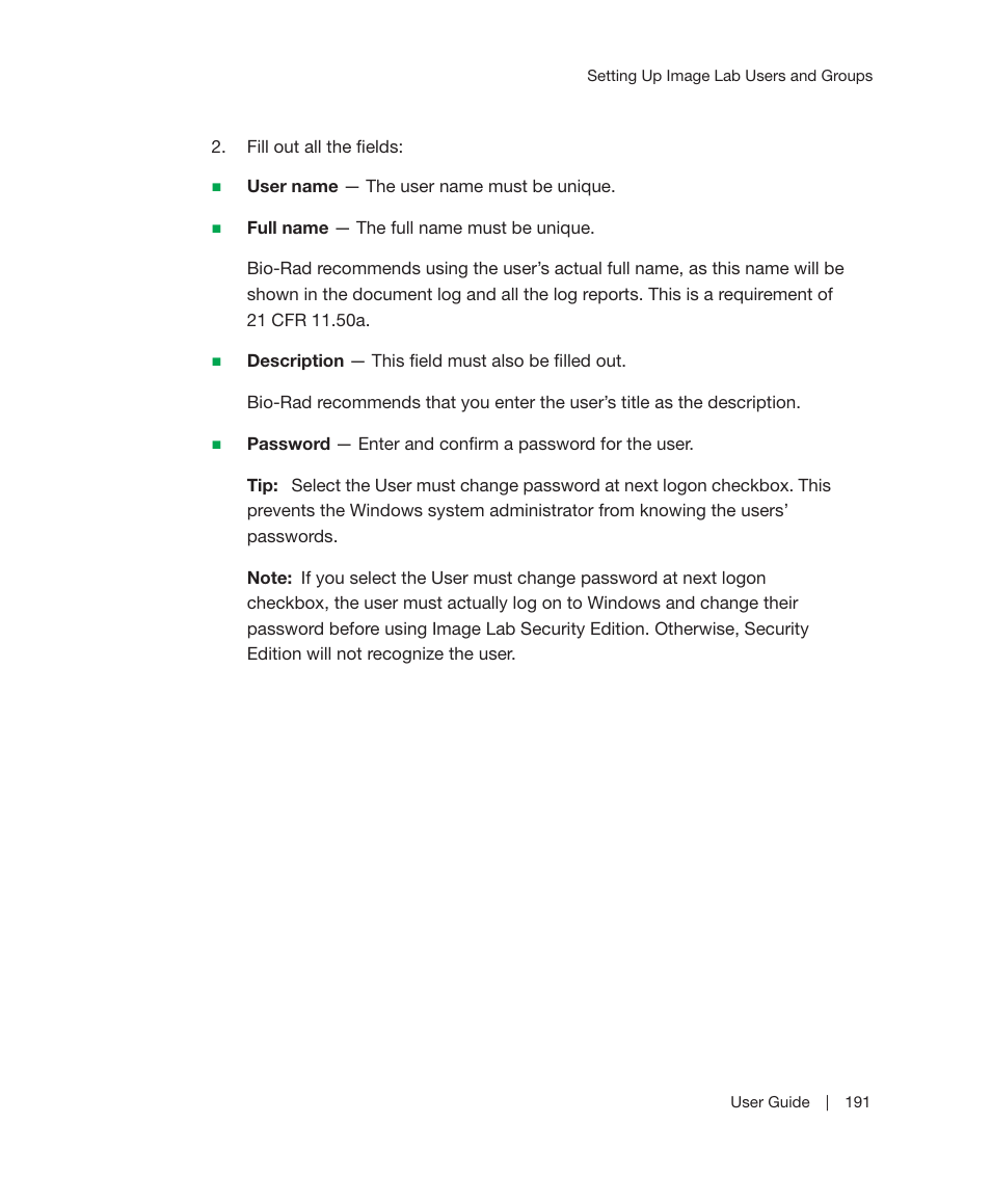 Bio-Rad Image Lab™ Software User Manual | Page 191 / 212