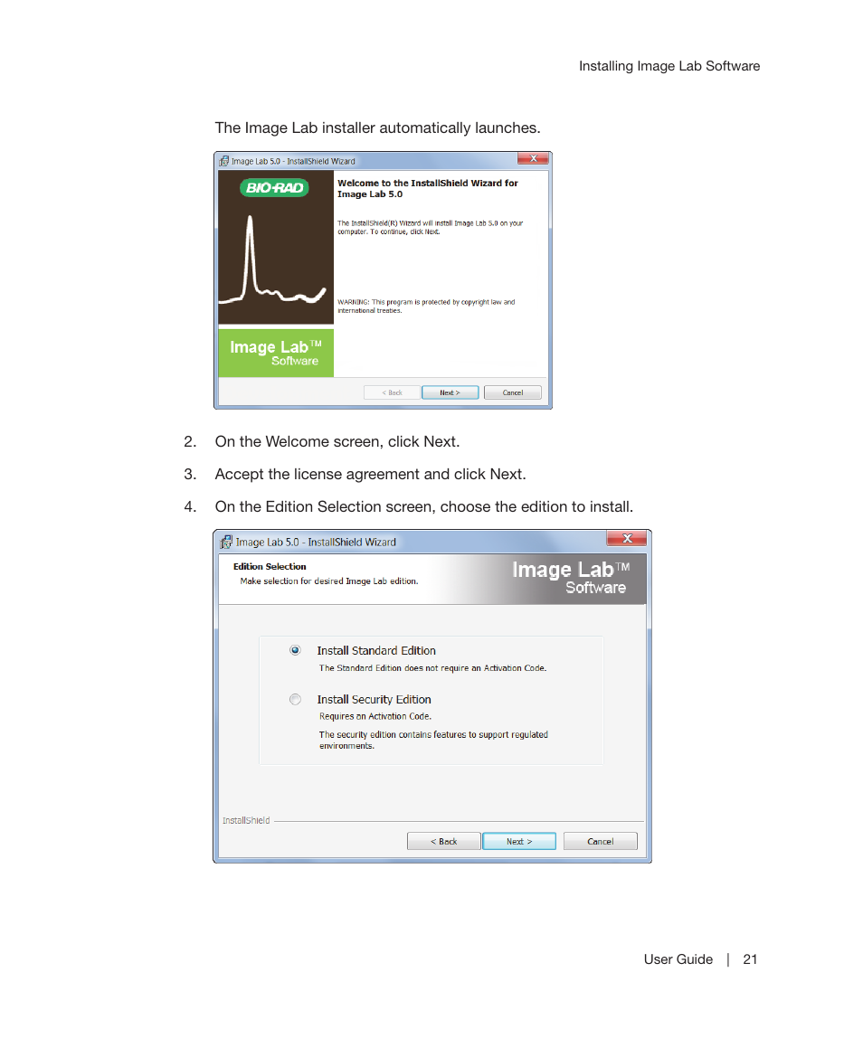 Bio-Rad Image Lab™ Software User Manual | Page 21 / 212