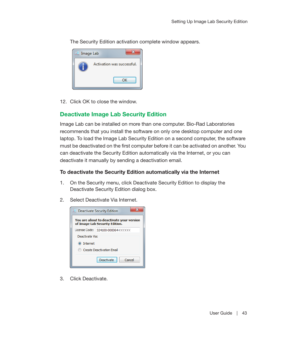 Bio-Rad Image Lab™ Software User Manual | Page 43 / 212
