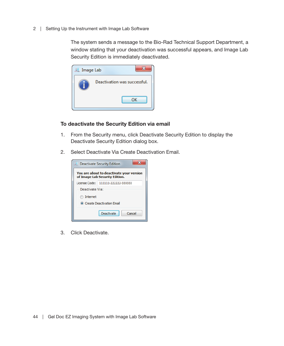 Bio-Rad Image Lab™ Software User Manual | Page 44 / 212