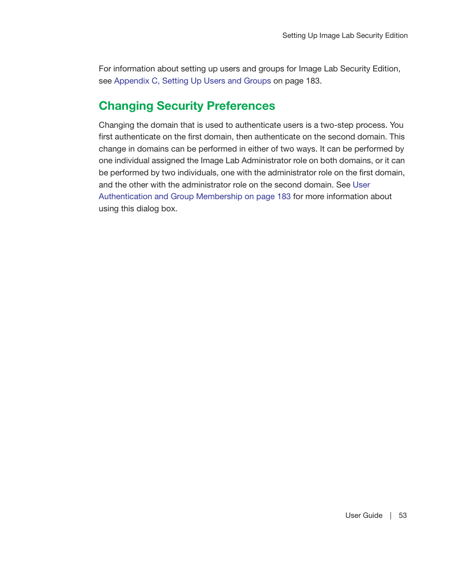 Changing security preferences | Bio-Rad Image Lab™ Software User Manual | Page 53 / 212