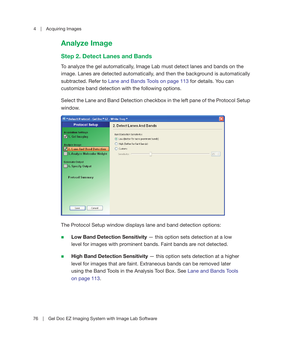 Analyze image | Bio-Rad Image Lab™ Software User Manual | Page 76 / 212