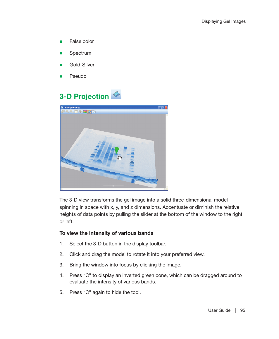 D projection | Bio-Rad Image Lab™ Software User Manual | Page 95 / 212