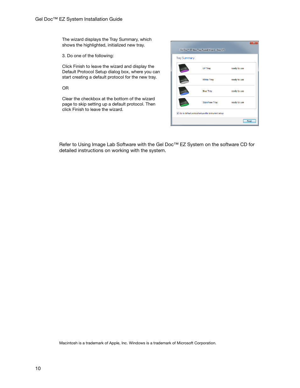 Bio-Rad Gel Doc™ EZ System User Manual | Page 10 / 22