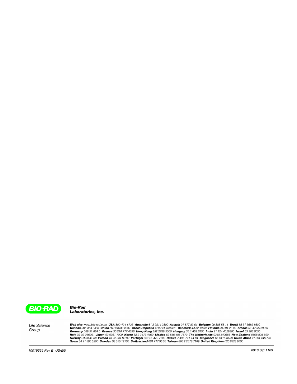 Bio-Rad Gel Doc™ EZ System User Manual | Page 22 / 22