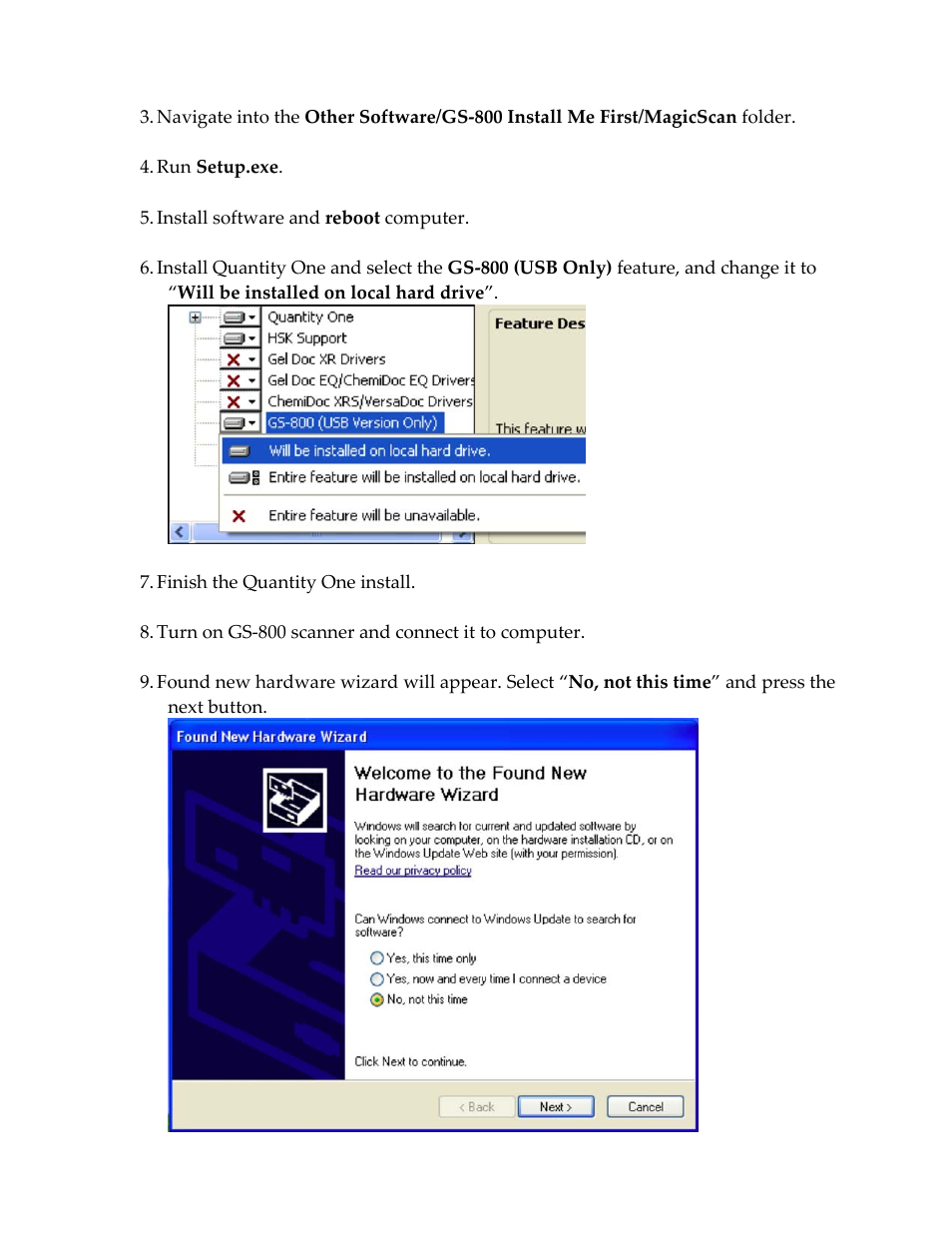 Bio-Rad GS-800™ Calibrated Densitometer User Manual | Page 11 / 22