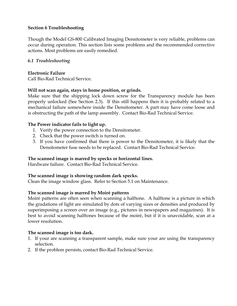 Bio-Rad GS-800™ Calibrated Densitometer User Manual | Page 18 / 22