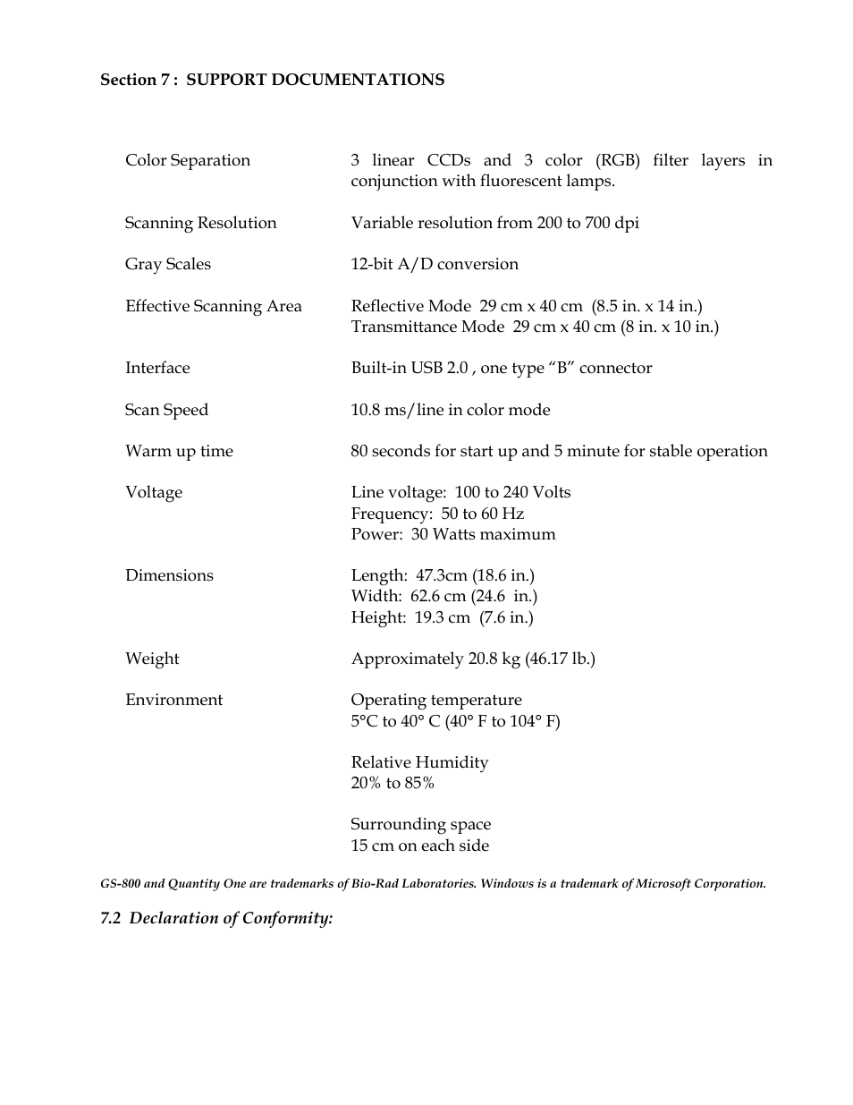 Bio-Rad GS-800™ Calibrated Densitometer User Manual | Page 21 / 22