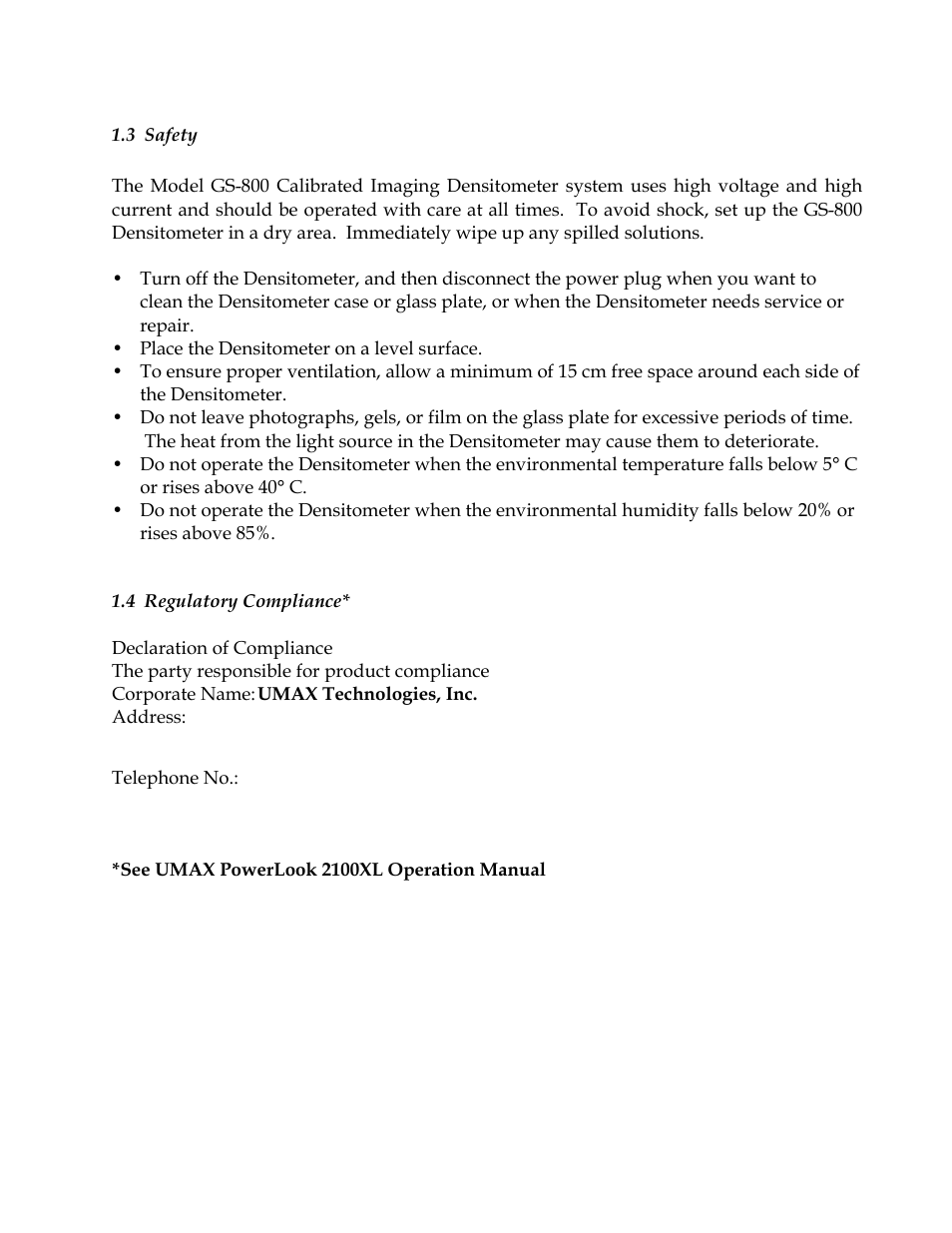 Bio-Rad GS-800™ Calibrated Densitometer User Manual | Page 5 / 22