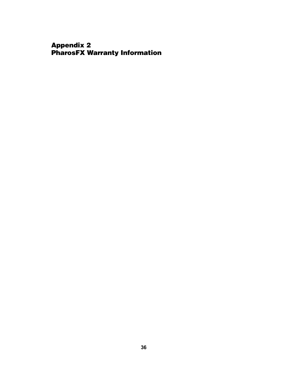 Appendix 2 pharosfx warranty information | Bio-Rad PharosFX™ and PharosFX Plus Systems User Manual | Page 40 / 43