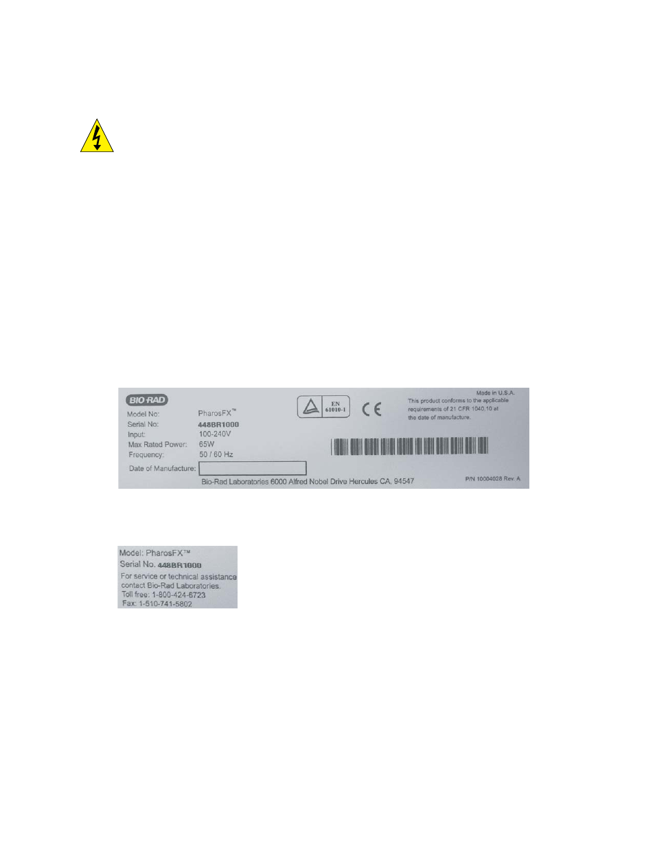 Bio-Rad PharosFX™ and PharosFX Plus Systems User Manual | Page 6 / 43