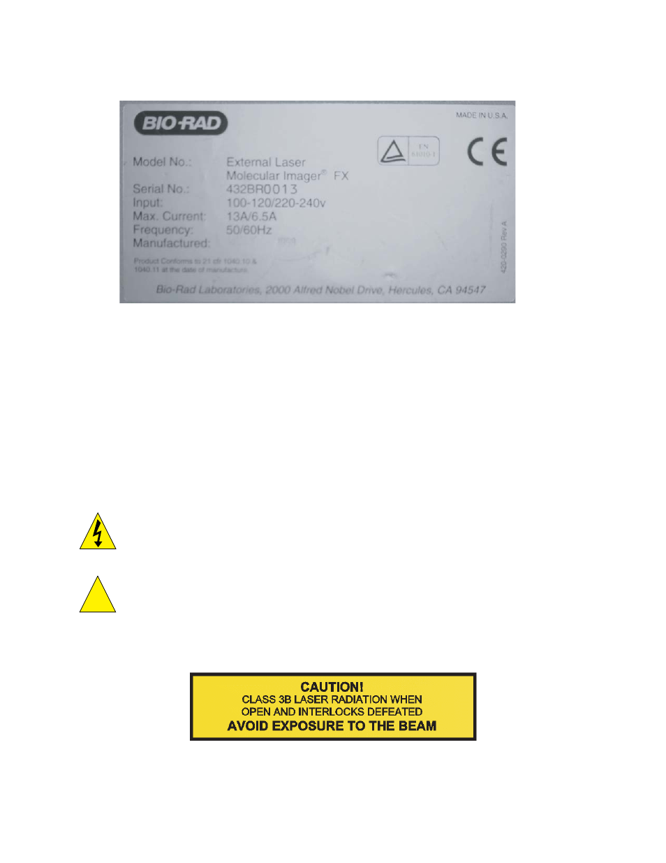 Bio-Rad PharosFX™ and PharosFX Plus Systems User Manual | Page 7 / 43